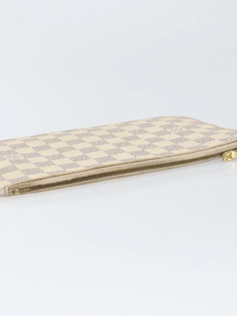 LOUIS VUITTON Damier Azur Neverfull MM Pouch LV Auth 171149 - Picture 7 of 16